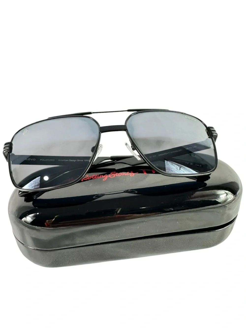 REVO The Rolling Stones Midnight RE7123 Polarized Gray Lenses Unisex Sunglasses
